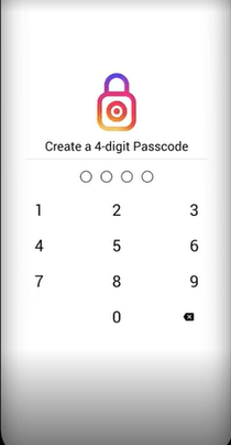 رمز عبور برای برنامه Locker for insta social App